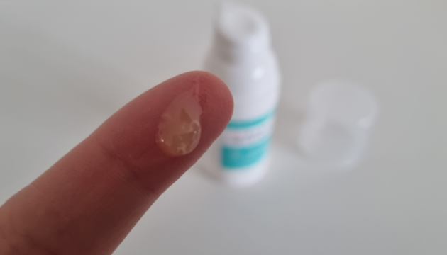 My Expert Midwife No Harm Bum Balm Nappy Rash Cream on finger