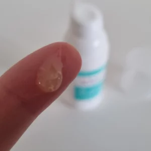 My Expert Midwife No Harm Bum Balm Nappy Rash Cream on finger