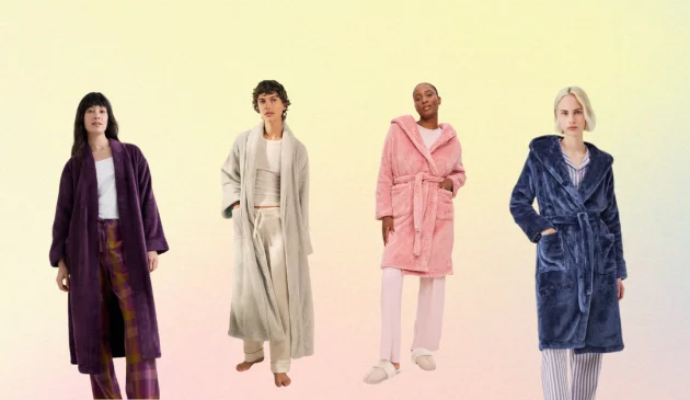 A collage of the best dressing gowns for women