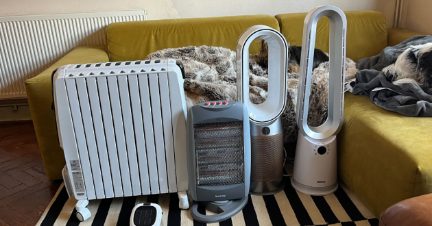 a selection of the best electric heaters being hand tested by journalist Poppy O'Neill