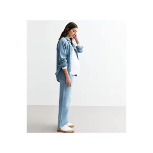 New Look Maternity Over Bump Adalae Wide Leg Jeans side view