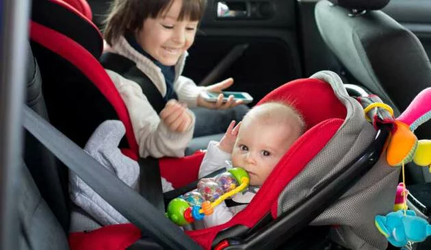baby in rear facing car seat