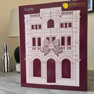 A front view of the Next Beauty Advent Calendar 2026 with its doors closed