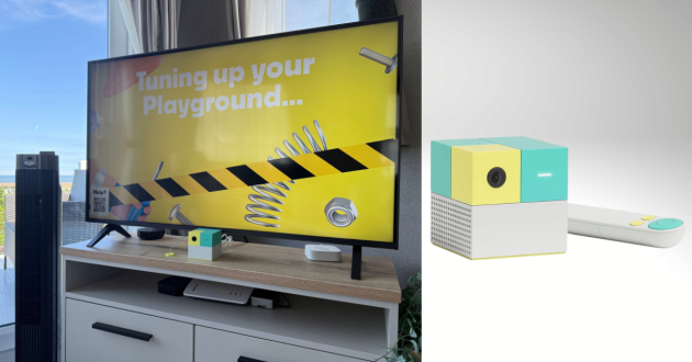 Nex playground screen and games console
