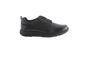 NEXT Black Wide Fit (G) School Leather Lace-Up Shoes product image