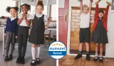 Children wearing Next school uniform