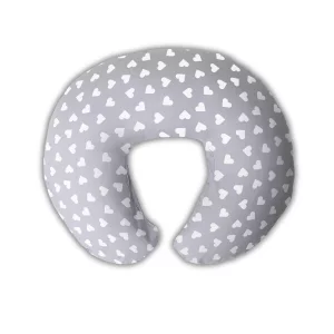 Niimo Nursing Pillow grey with hearts