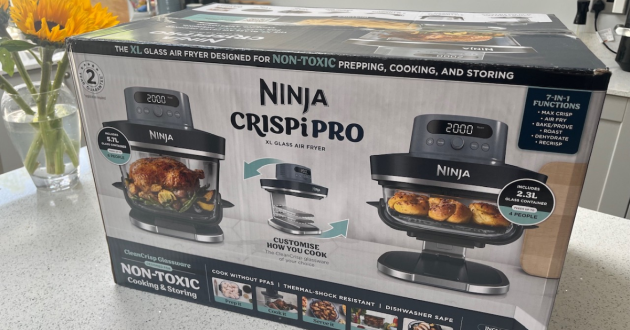 The Ninja Crispi Pro 7-in-1 air fryer box