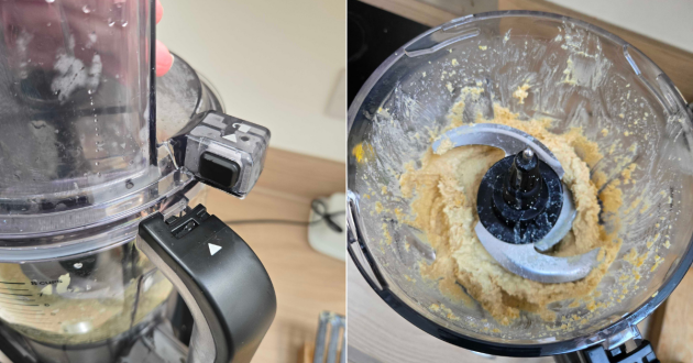 Close up shots of the Ninja Detect Power Blender during use