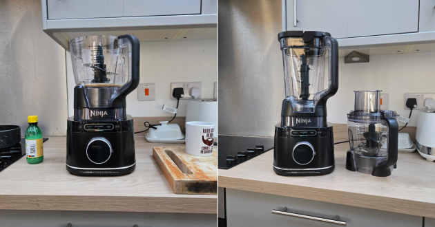 The compartments on the Ninja Detect Power Blender