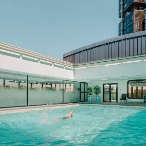 The outdoor pool at Novotel Paris Centre Tour Eiffel