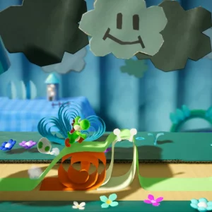Yoshi’s Crafted World gameplay screenshot