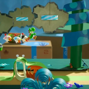 Yoshi’s Crafted World gameplay screenshot