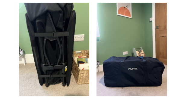 Nuna Paal folded down in bag