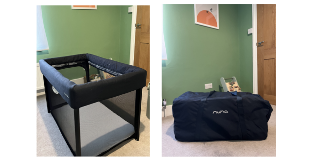 Nuna Paal set up in in a bag