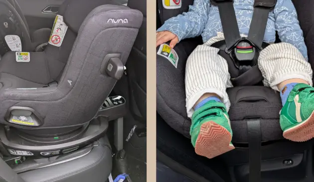 child in Nuna TODL car seat