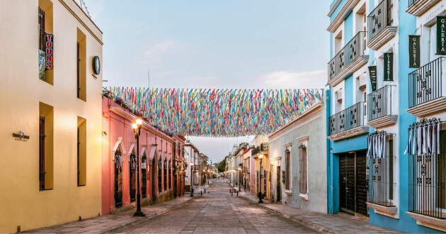 Oaxaca's old town in Mexico