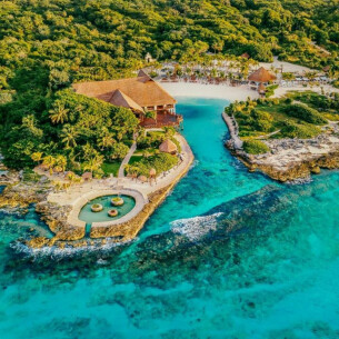 Aerial view of Occidental at Xcaret Destination in Mexico