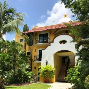 Traditional architecture at Occidental Cozumel in Mexico