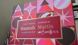 Closed OK! Beauty Advent Calendar 2026 by Hannah Martin, decorated with pink, burgundy and gold festive shapes