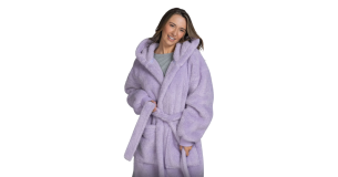 Oodie Lilac Fluffy Dressing Gown