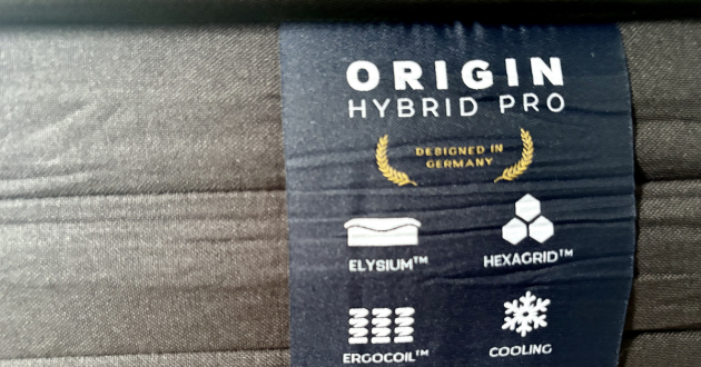 The details of the Origin Hybrid Pro Mattress