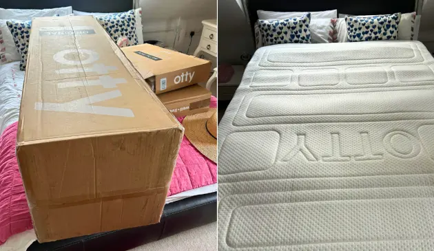 Real world testing of the Otty Original Hybrid mattress - boxed and unboxed