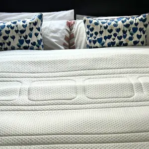 The distinct pattern of the Otty Original Hybrid Mattress is shown