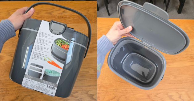 A look inside the OXO Good Grips Easy-Clean Compost Bin