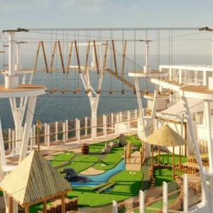P&O Cruises high ropes course