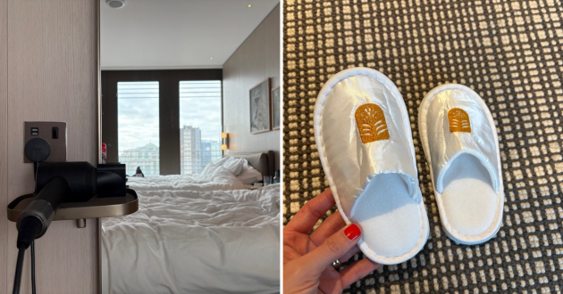 Pan Pacific London hotel kids slippers
