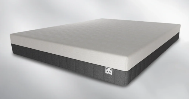 Panda Hybrid Bamboo Mattress Original with a white top cover, dark grey sides and Panda logo