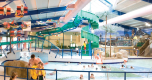 The indoor pool at Parkdean Trecco Bay Holiday Park