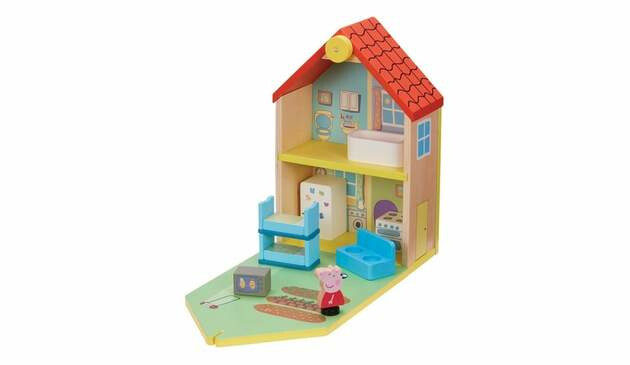 peppa pig wooden house
