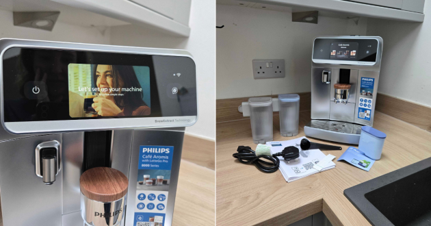 Using the Philips Café Aromis Series 8000 for the first time