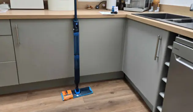 A view of the Philips OneUp 5000 Series Electric Mop in a kitchen