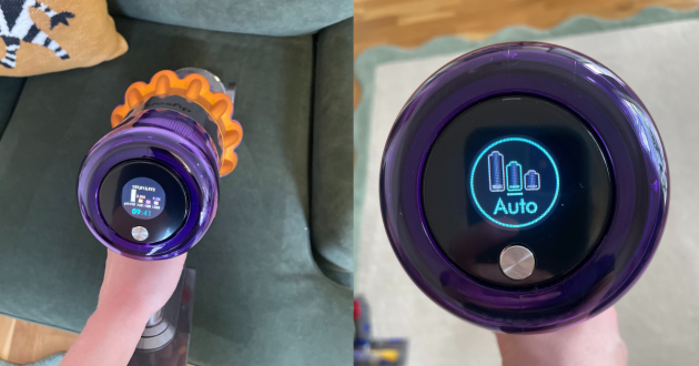 Dyson V15s Detect Submarine™ Wet and Dry Vacuum Cleaner display panel