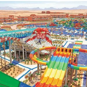 Waterpark at the Pickalbatros Jungle Aqua Park Resort Neverland in Hurghada