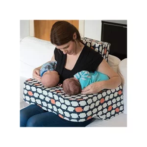 Piglet Twin Breastfeeding Pillow stock image of mother breastfeeding twins