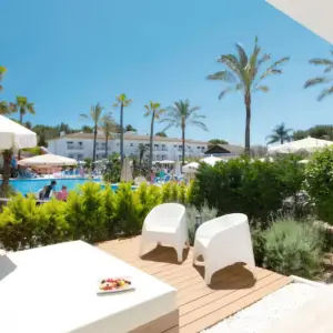 Play Mar & Spa view of pool from private balcony