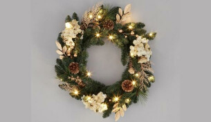 Hydrangea Christmas wreath