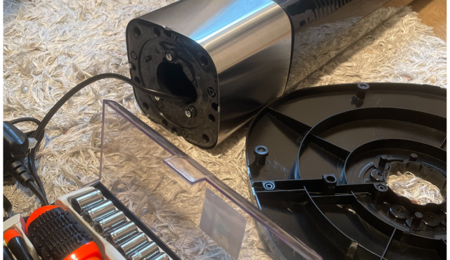 Princess Smart Tower Fan being set up