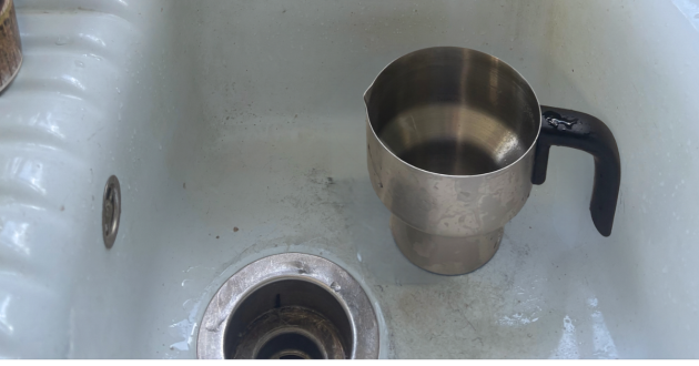 ProCook hot chocolate maker in sink
