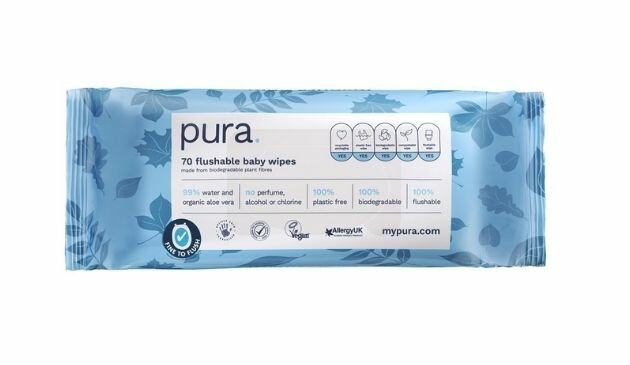 Pura baby wipes