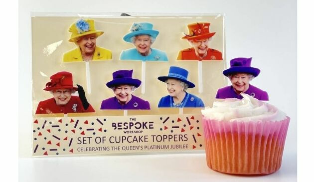 Queen Elizabeth Jubilee cupcake toppers