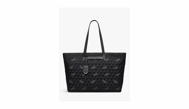 Radley Finsbury Park Large Geo Dog Jacquard Tote Bag, Thunder