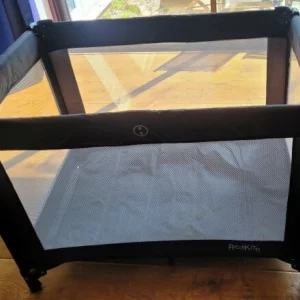 Red Kite Sleeptight Travel Cot review image fully assembled