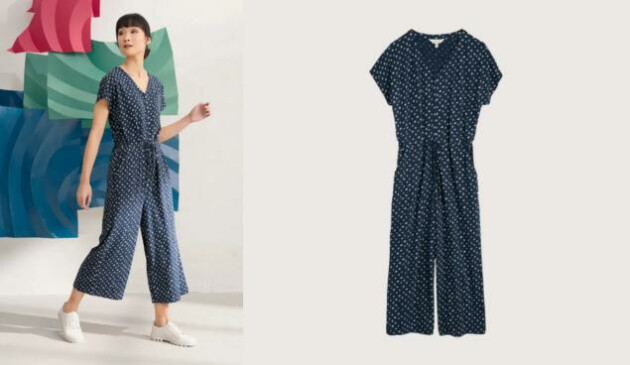 Rose Trellis Wide Leg Jumpsuit
