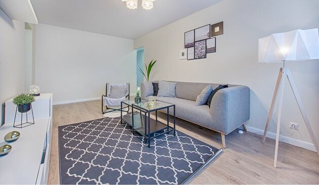 Rug on floor