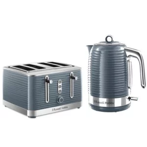 Russell Hobbs Inspire Electric Kettle and 4-Slice Toaster